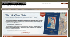 Desktop Screenshot of cistercianpublications.org