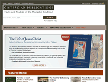 Tablet Screenshot of cistercianpublications.org